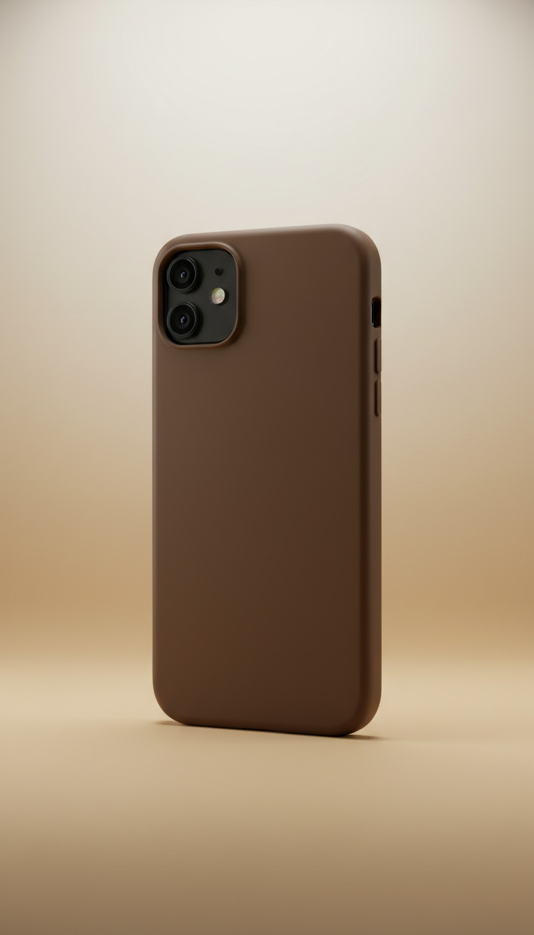 Contrast Stitch Calfskin Case
